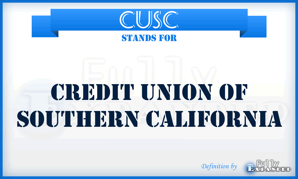 CUSC - Credit Union of Southern California