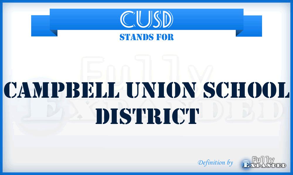 CUSD - Campbell Union School District