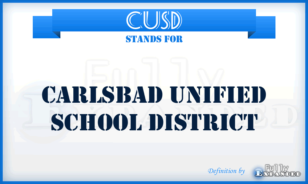 CUSD - Carlsbad Unified School District