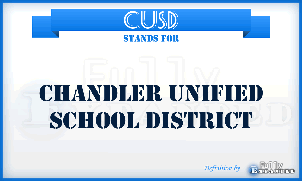 CUSD - Chandler Unified School District