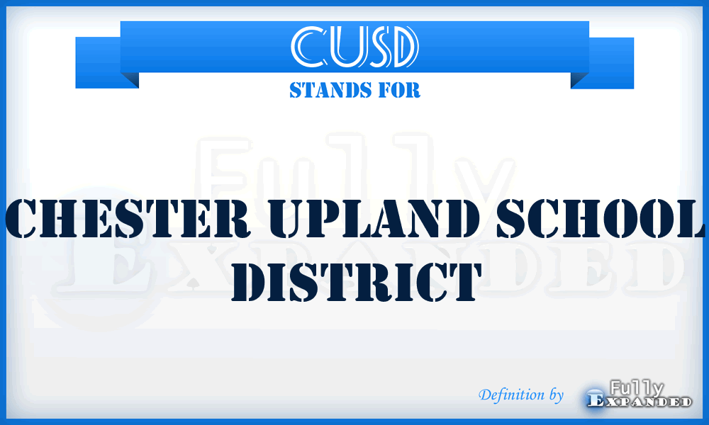 CUSD - Chester Upland School District