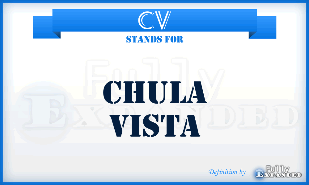 CV - Chula Vista