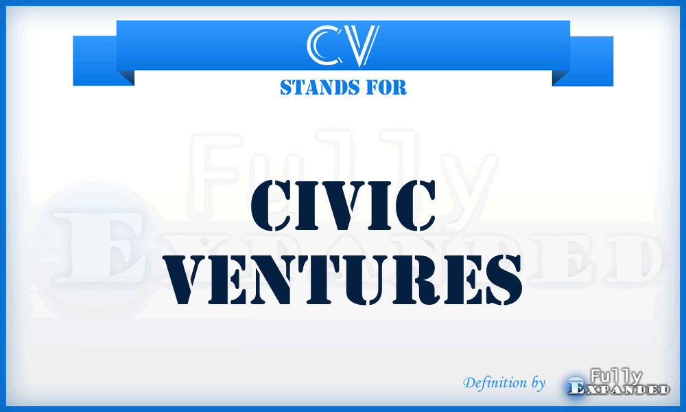 CV - Civic Ventures