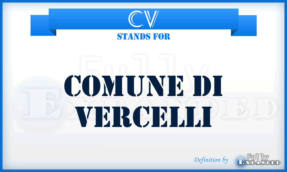 CV - Comune di Vercelli
