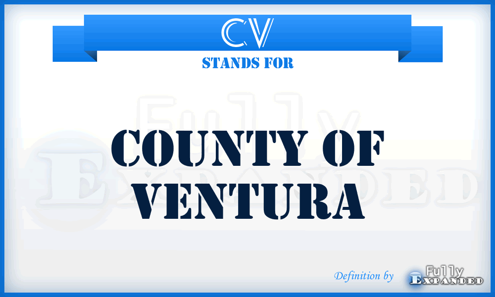 CV - County of Ventura
