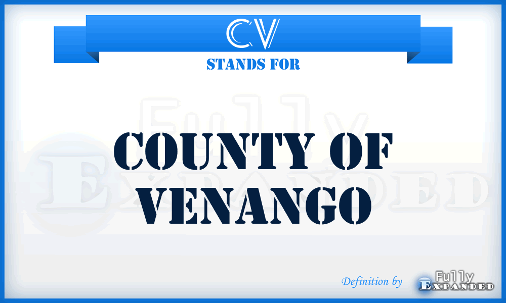 CV - County of Venango