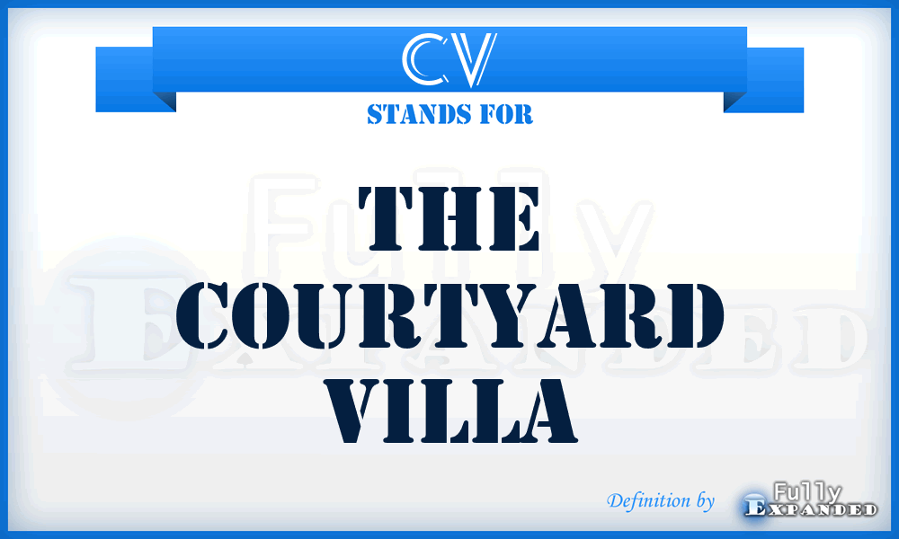 CV - The Courtyard Villa