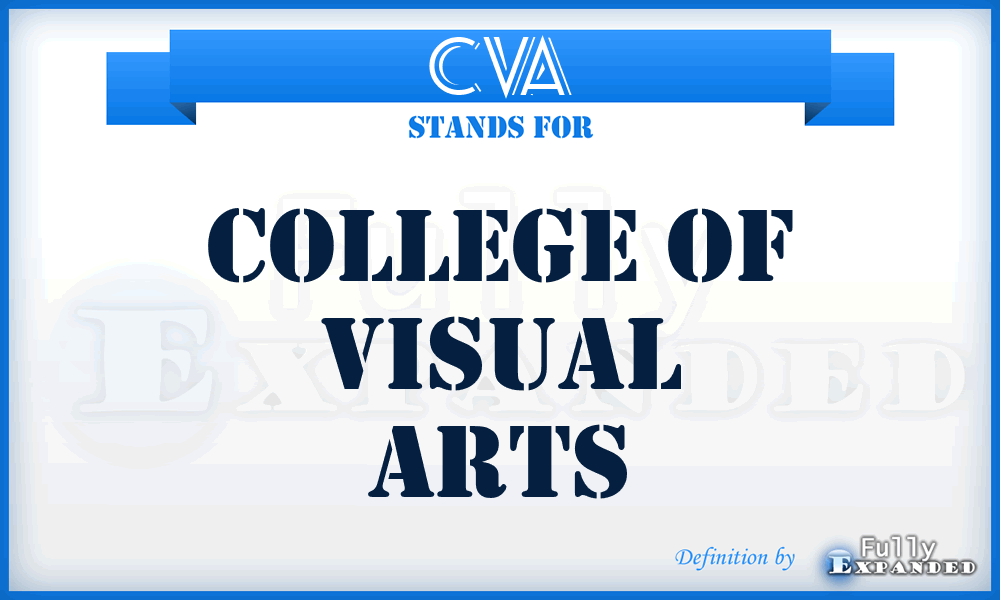 CVA - College of Visual Arts