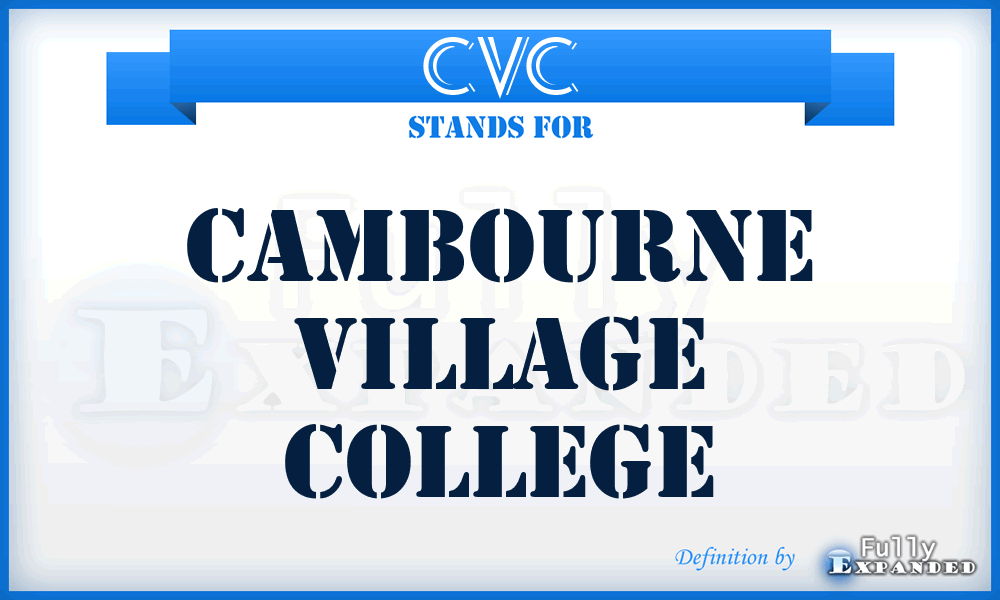 CVC - Cambourne Village College
