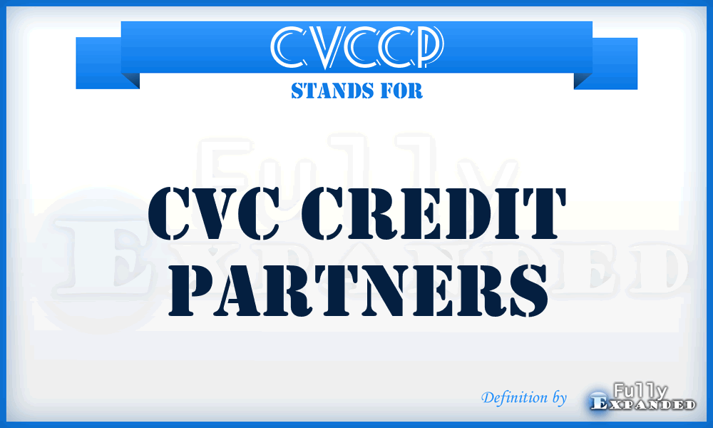 CVCCP - CVC Credit Partners