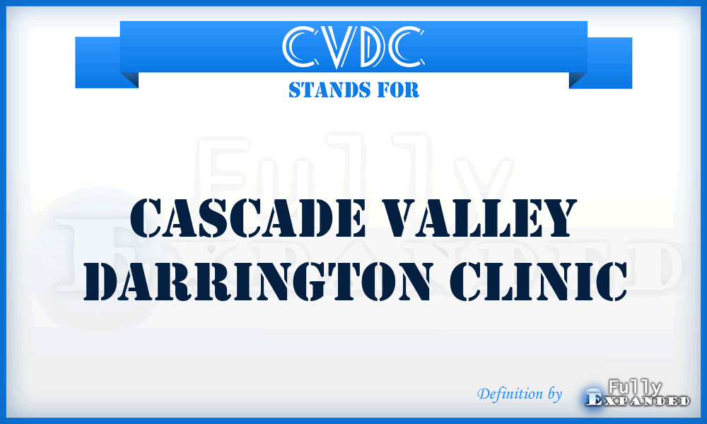 CVDC - Cascade Valley Darrington Clinic