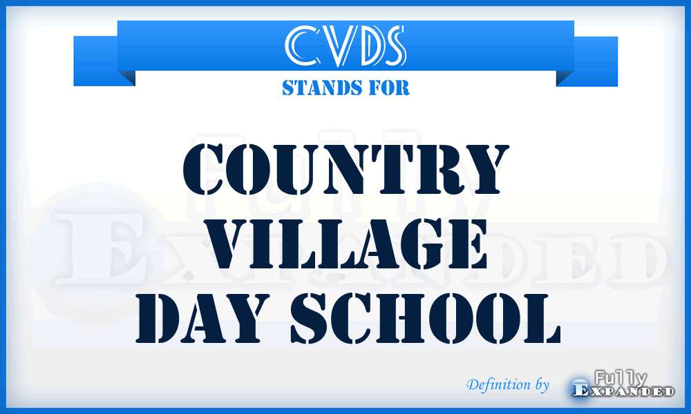 CVDS - Country Village Day School