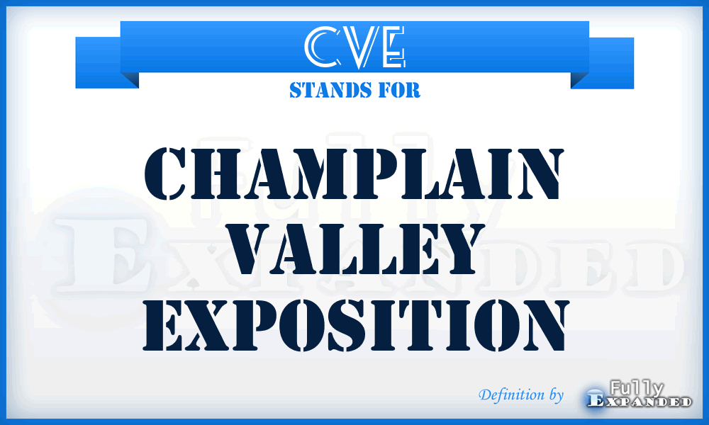 CVE - Champlain Valley Exposition