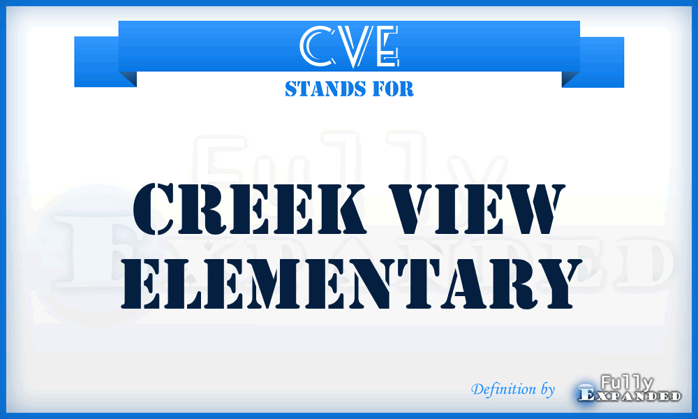 CVE - Creek View Elementary