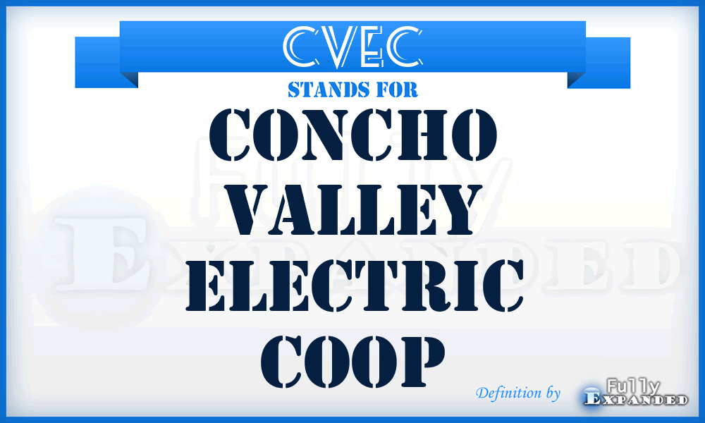 CVEC - Concho Valley Electric Coop