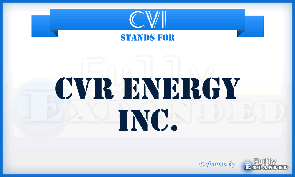 CVI - CVR Energy Inc.