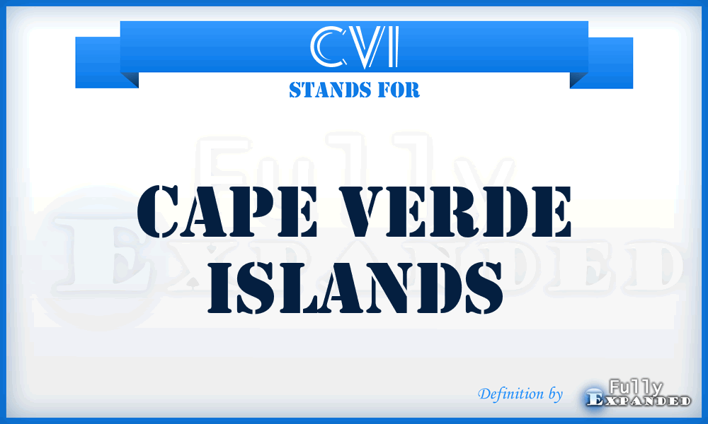 CVI - Cape Verde Islands