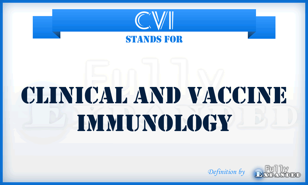 CVI - Clinical and Vaccine Immunology