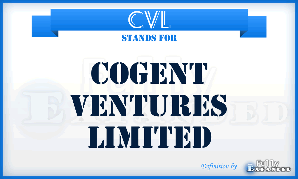 CVL - Cogent Ventures Limited