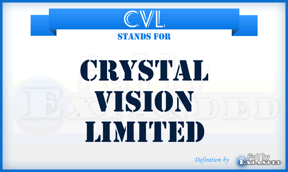 CVL - Crystal Vision Limited