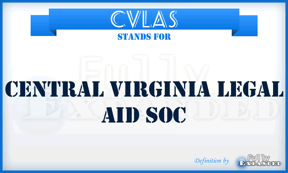 CVLAS - Central Virginia Legal Aid Soc