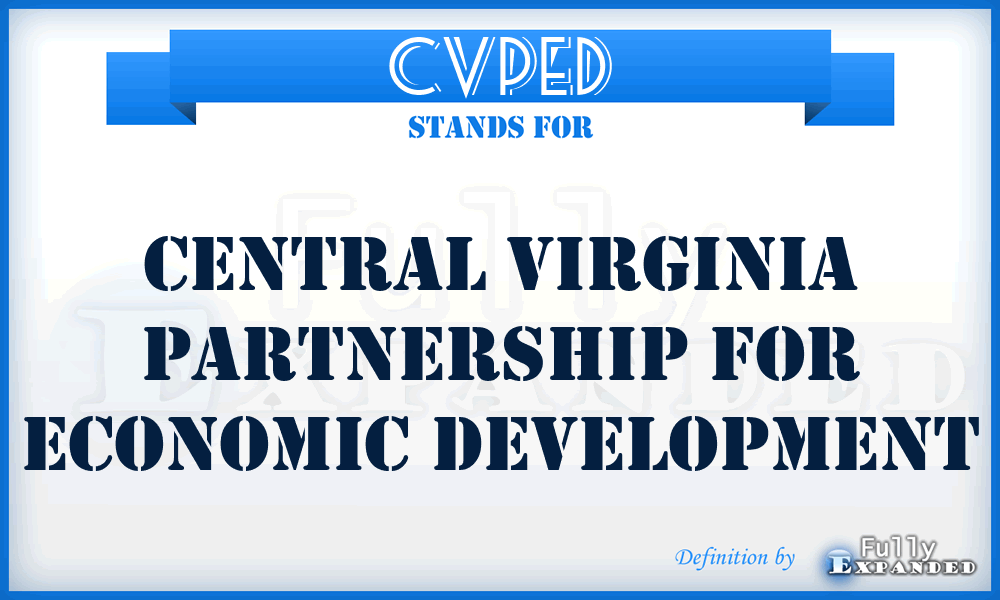 CVPED - Central Virginia Partnership for Economic Development