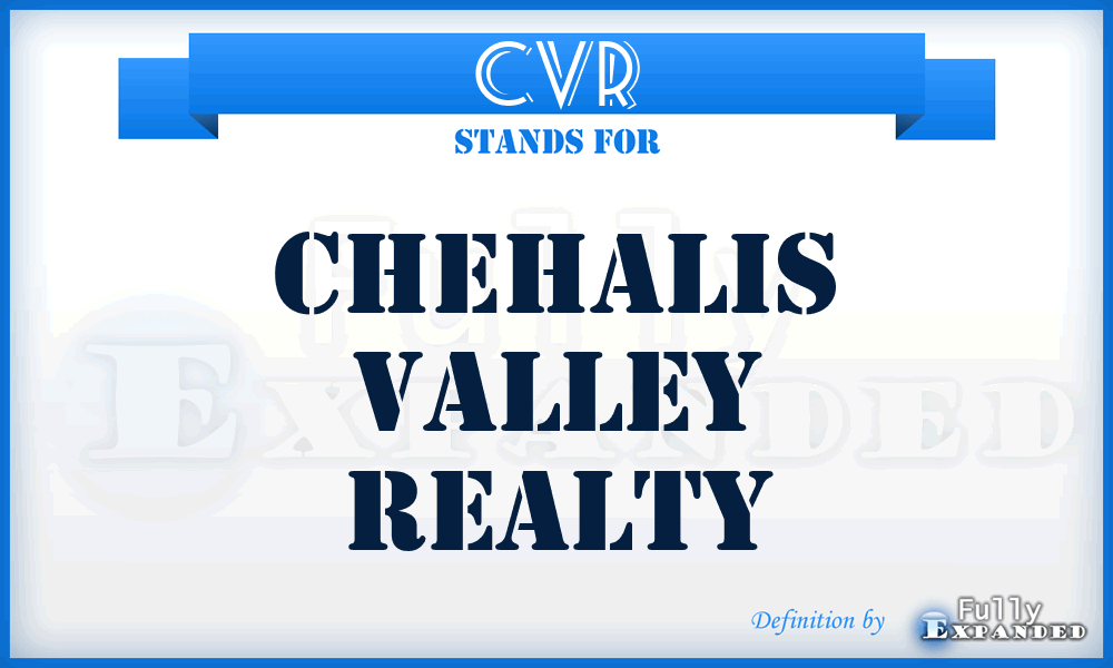 CVR - Chehalis Valley Realty