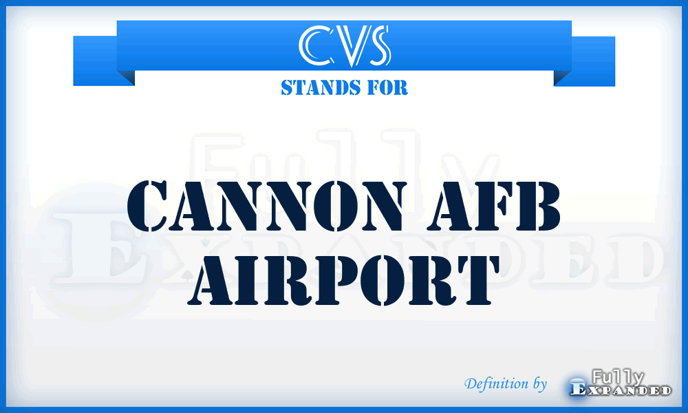 CVS - Cannon Afb airport