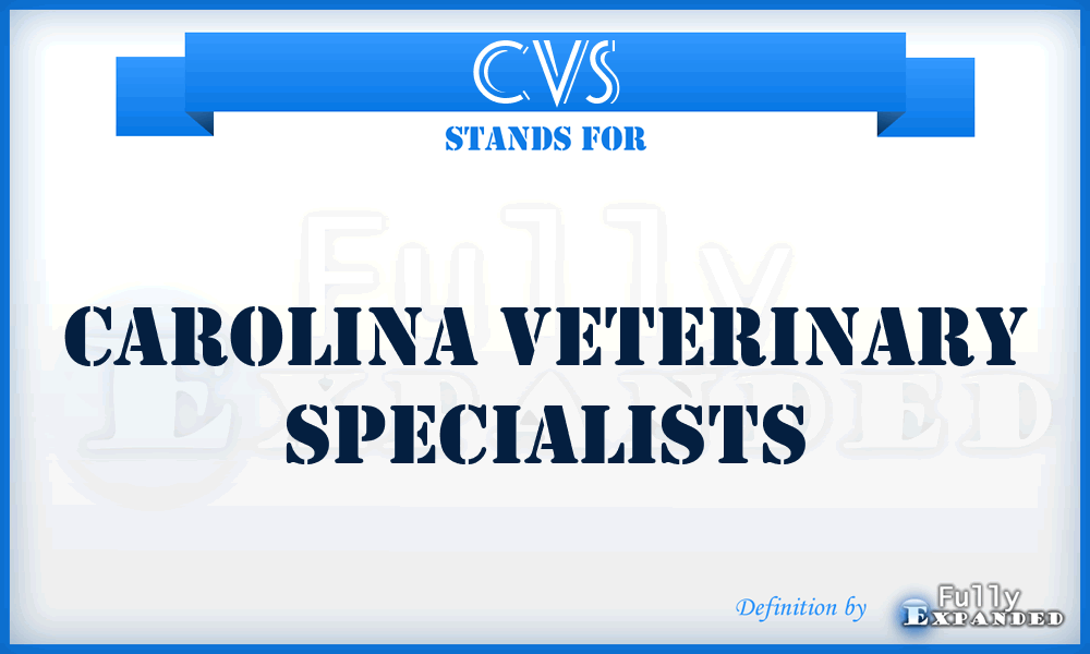 CVS - Carolina Veterinary Specialists