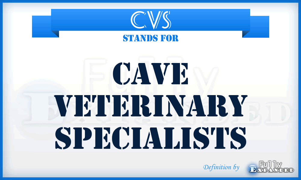 CVS - Cave Veterinary Specialists