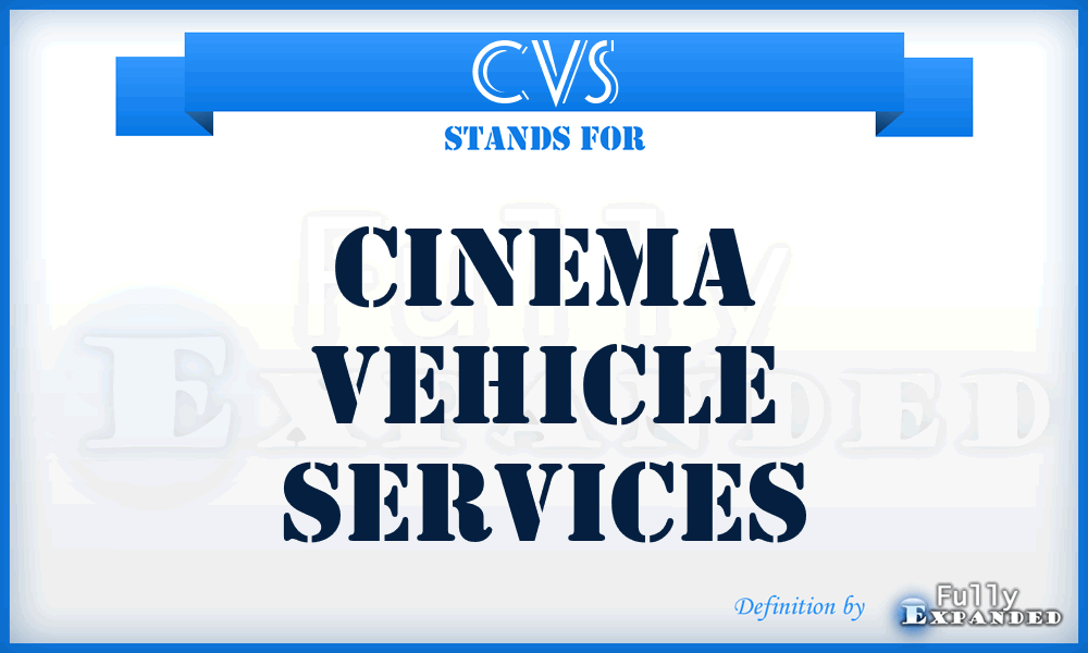 CVS - Cinema Vehicle Services