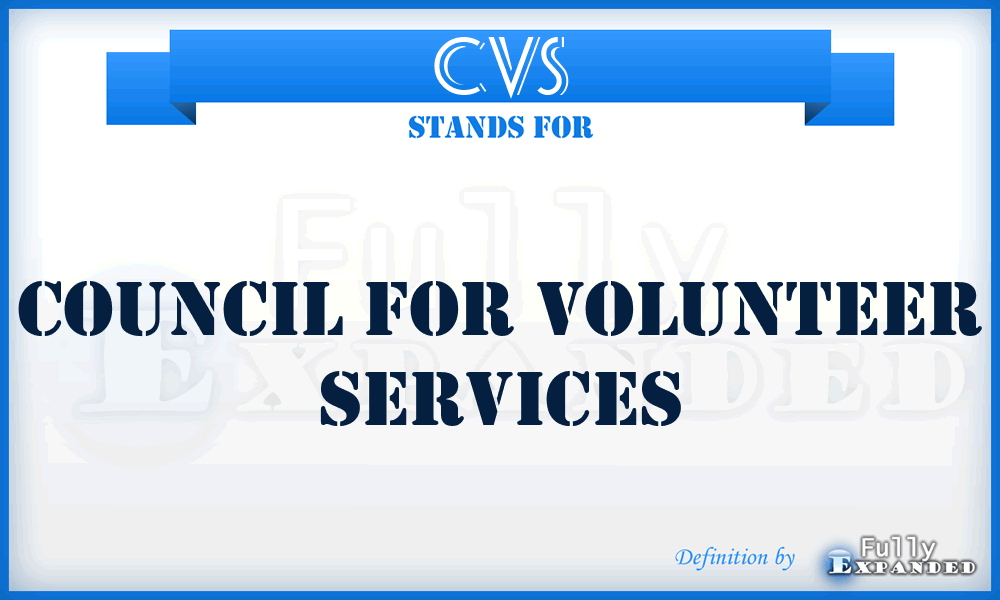 CVS - Council For Volunteer Services