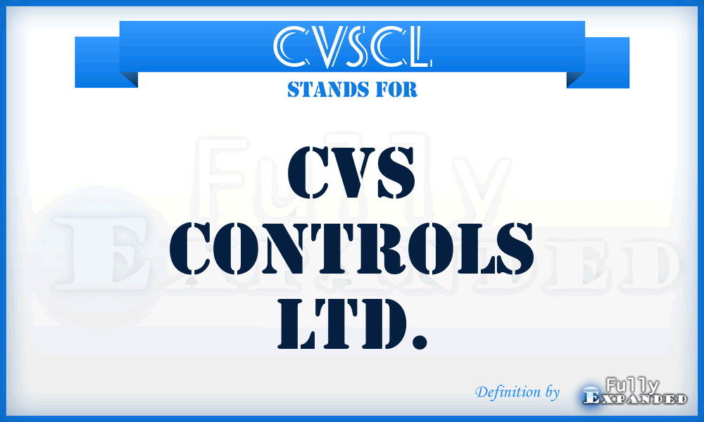 CVSCL - CVS Controls Ltd.