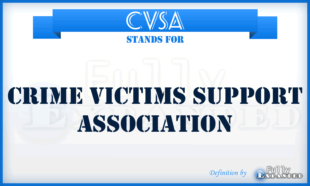 CVSA - Crime Victims Support Association