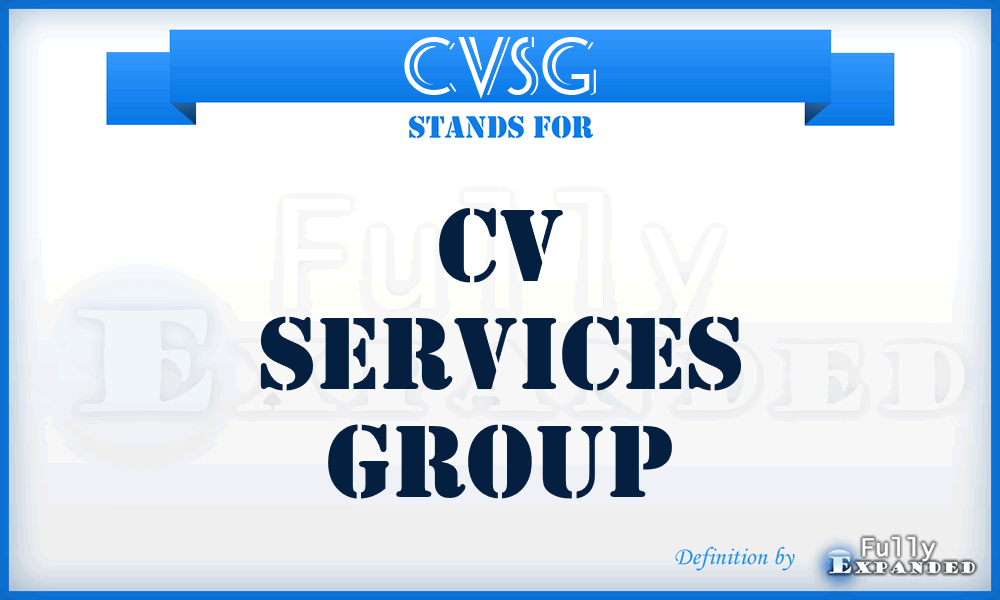 CVSG - CV Services Group