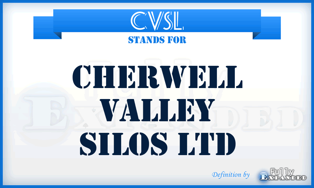 CVSL - Cherwell Valley Silos Ltd