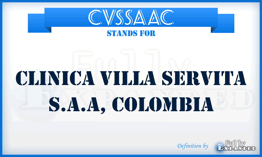 CVSSAAC - Clinica Villa Servita S.A.A, Colombia