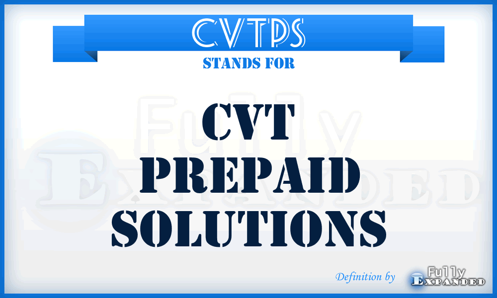 CVTPS - CVT Prepaid Solutions