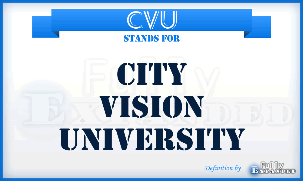 CVU - City Vision University