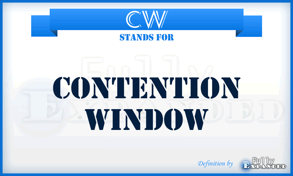 CW - Contention Window