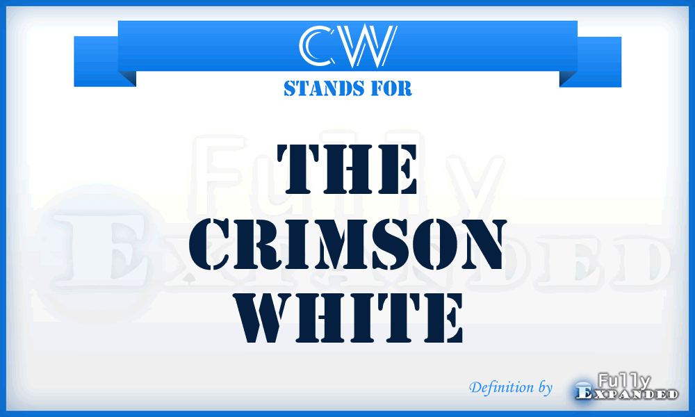 CW - The Crimson White