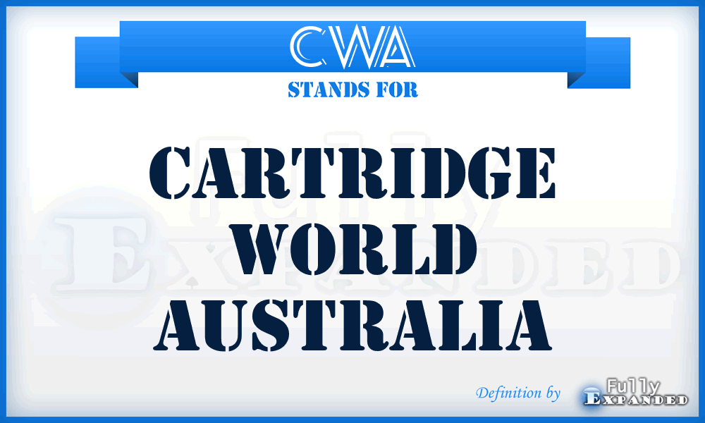CWA - Cartridge World Australia