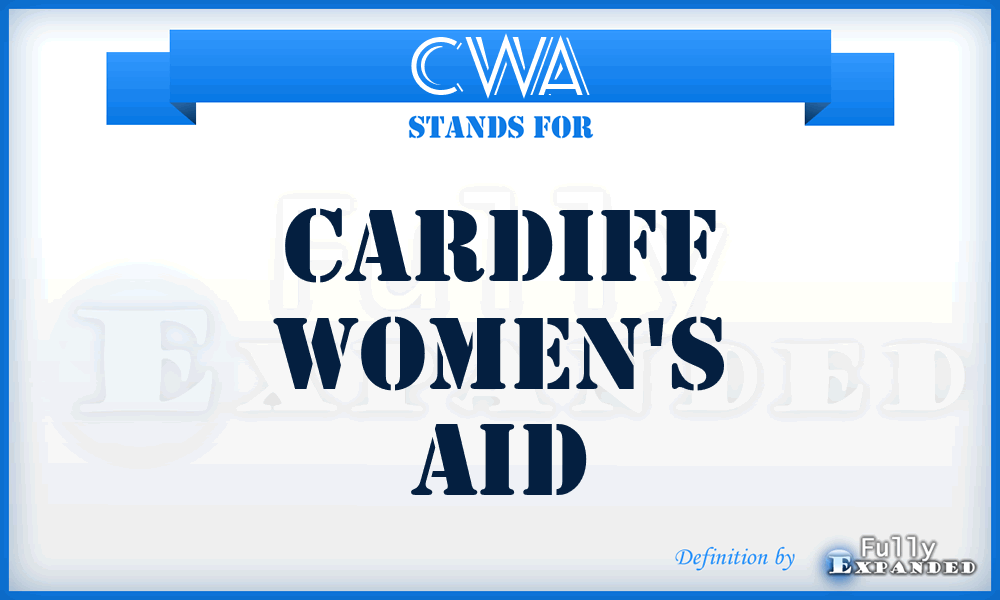 CWA - Cardiff Women's Aid