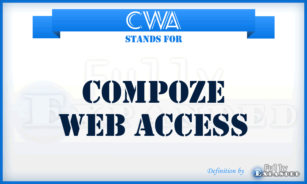 CWA - Compoze Web Access