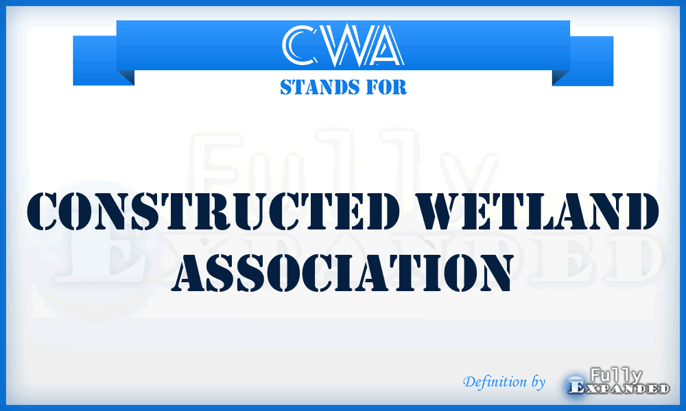 CWA - Constructed Wetland Association