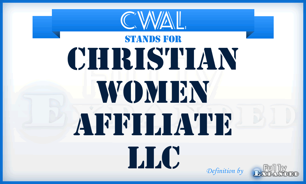 CWAL - Christian Women Affiliate LLC