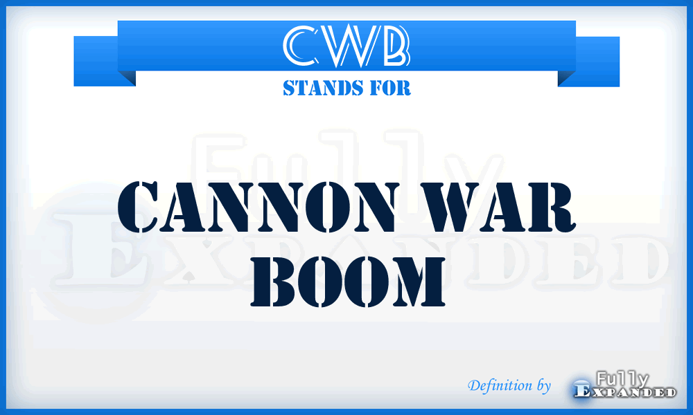 CWB - Cannon War Boom