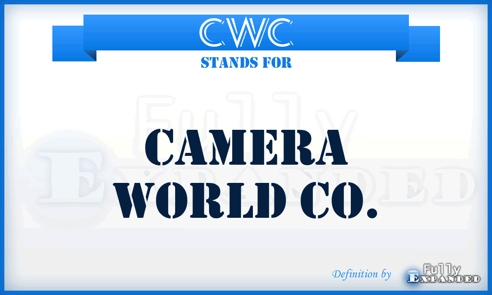 CWC - Camera World Co.