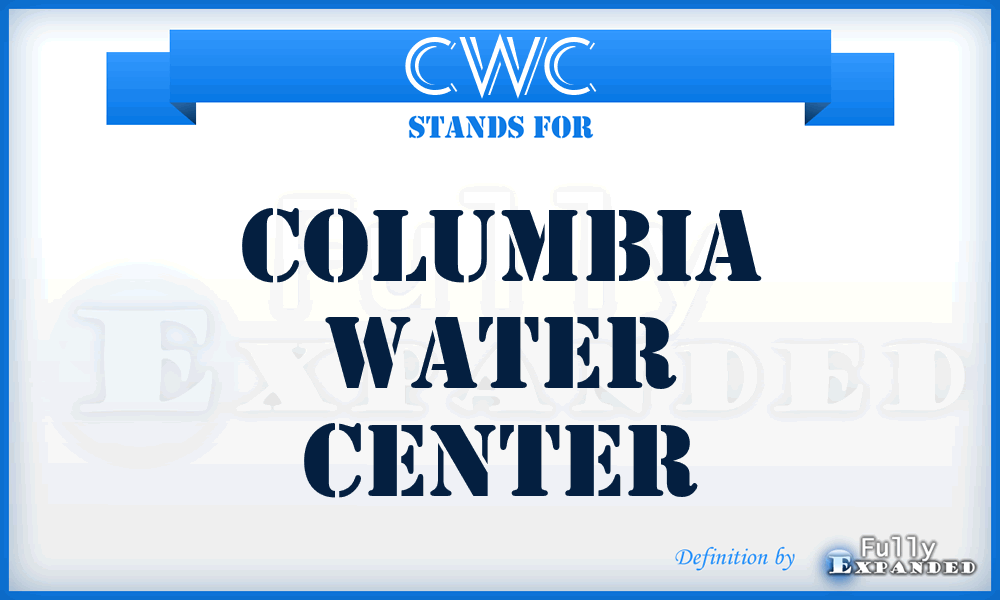 CWC - Columbia Water Center