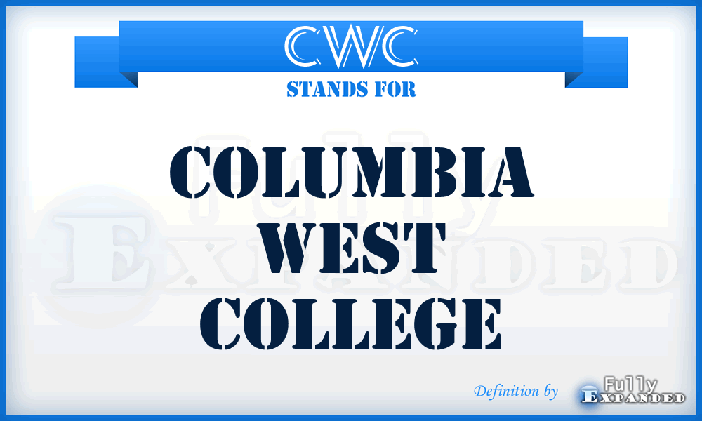 CWC - Columbia West College
